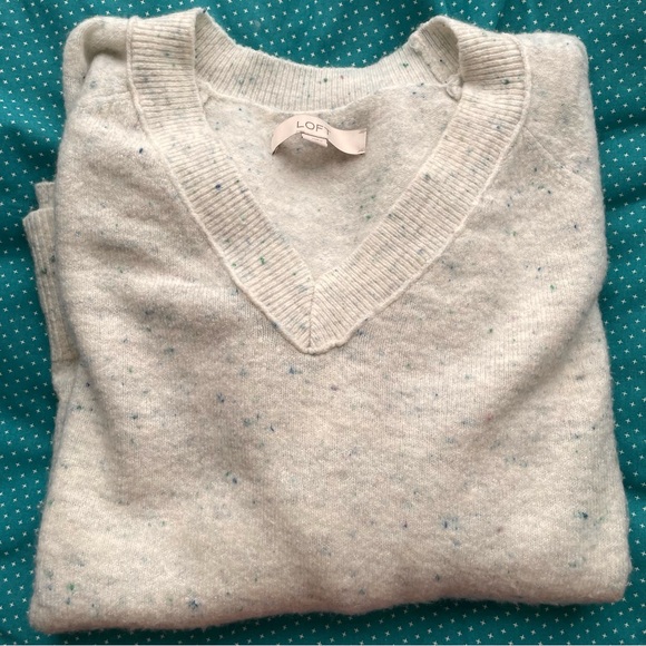 Loft Cozy Speckle Sweater, Like New - Picture 6 of 6